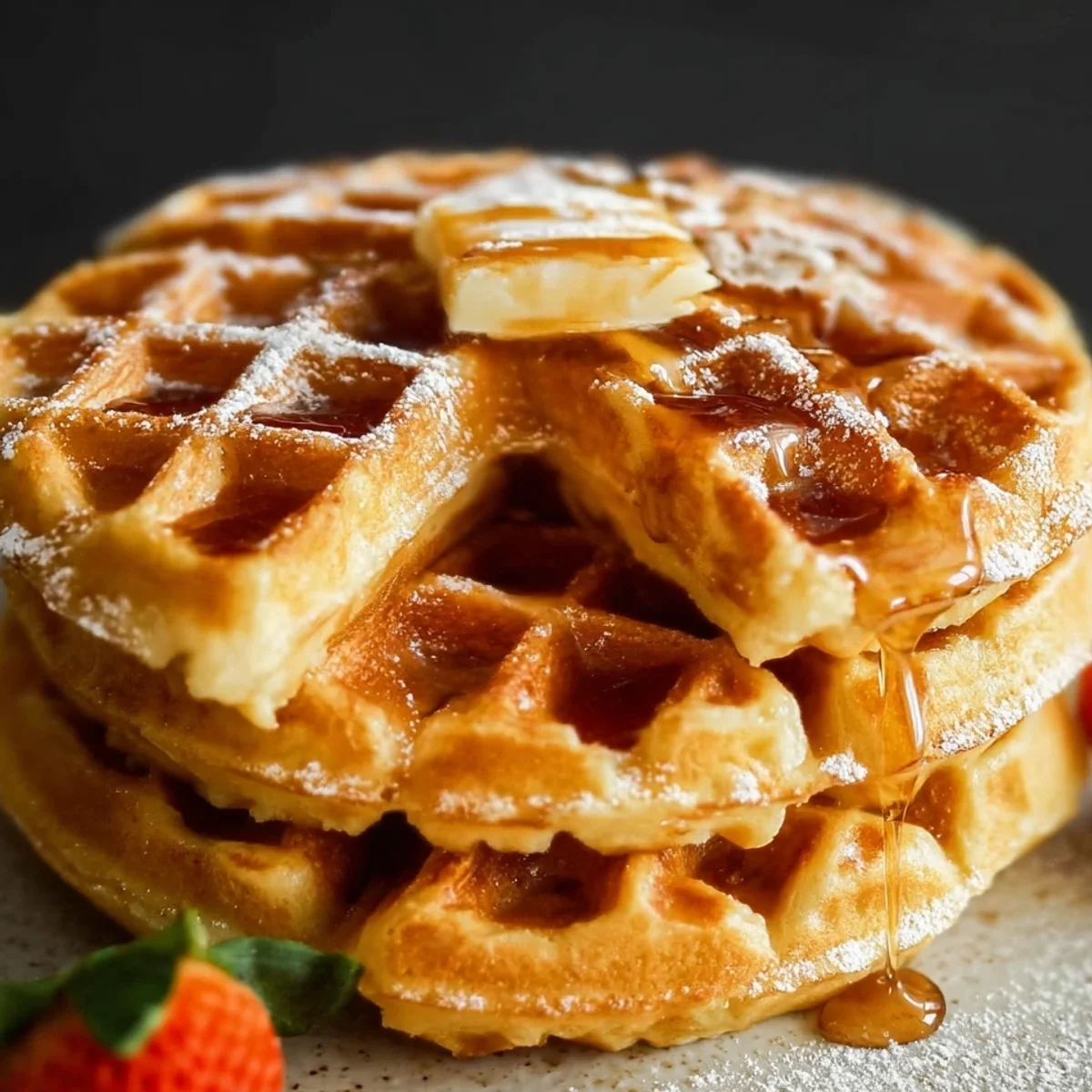 Protein Powder Waffles: 41g Protein, Crispy & Quick