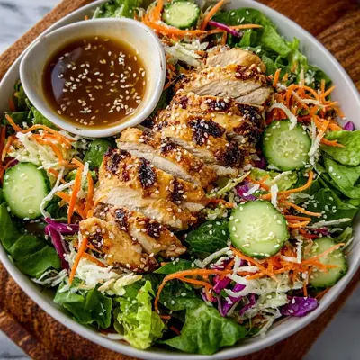 Quick Asian Sesame Chicken Salad: High-Protein Meal