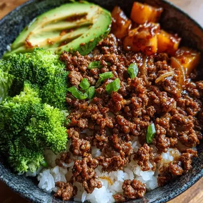 Quick Ground Beef Hot Honey Bowl: High-Protein Dinner