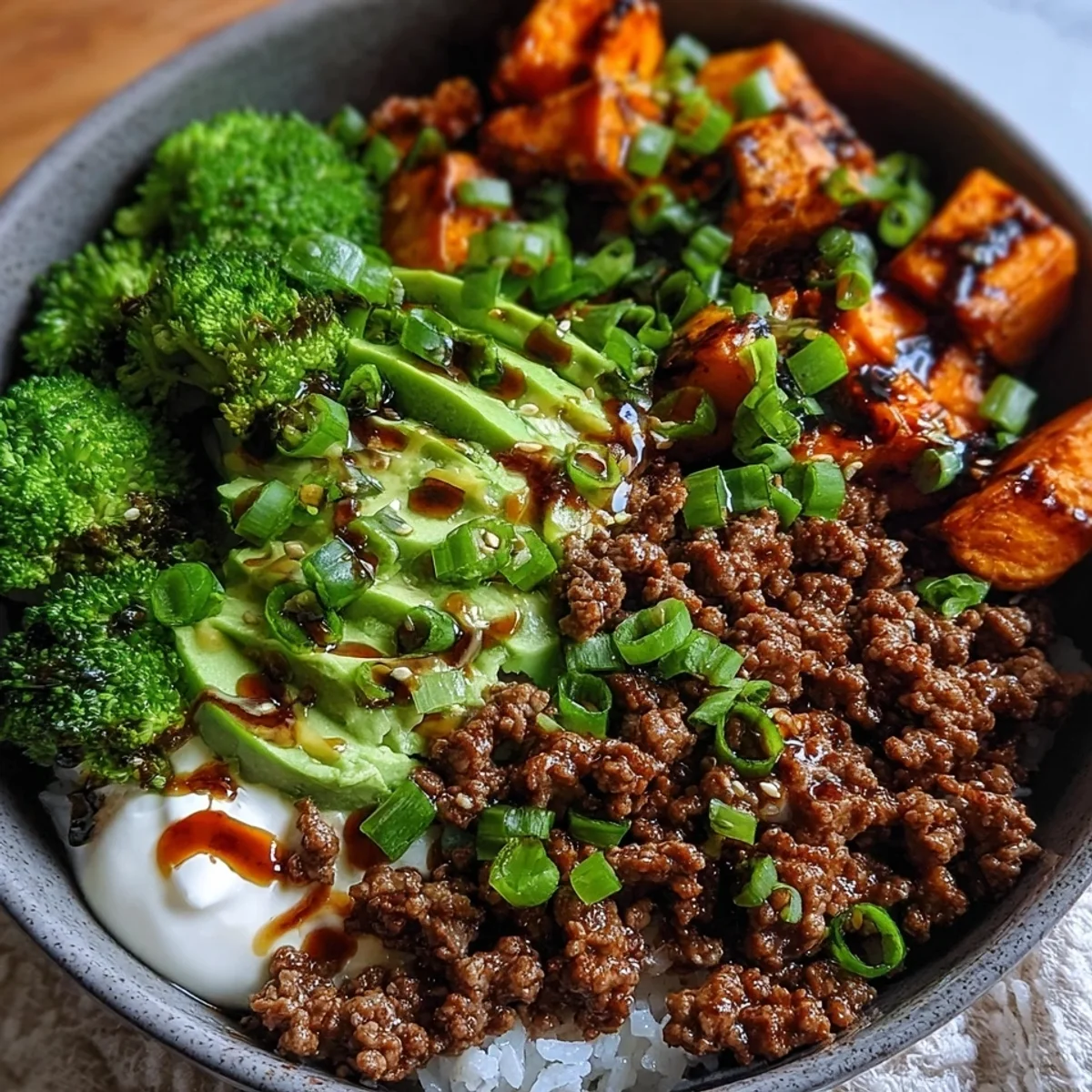 Quick Ground Beef Hot Honey Bowls for Weeknight Dinner