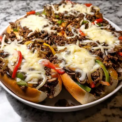 Quick Ground Beef Philly Cheesesteak Meal Prep