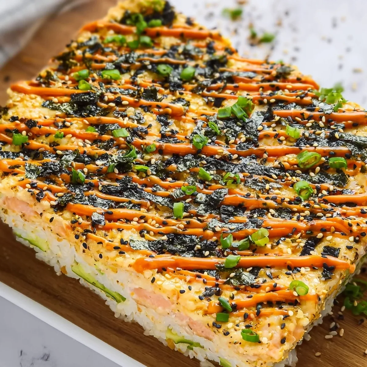 Salmon Sushi Bake: Creamy, Easy Family Dinner