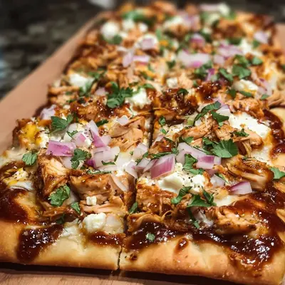 Savory BBQ Chicken Flatbread