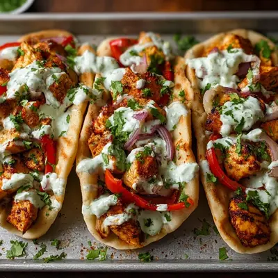 Sheet Pan Chicken Pitas with Herby Ranch for Easy Dinner