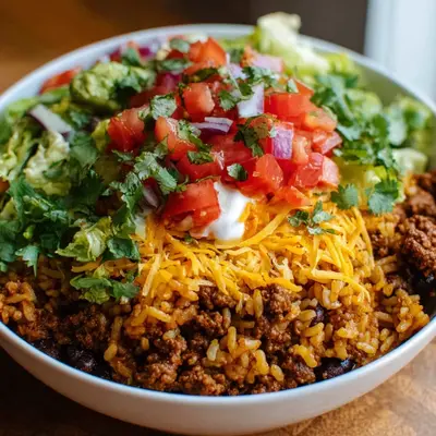 Taco Rice Bowl: Quick & Easy Weeknight Dinner