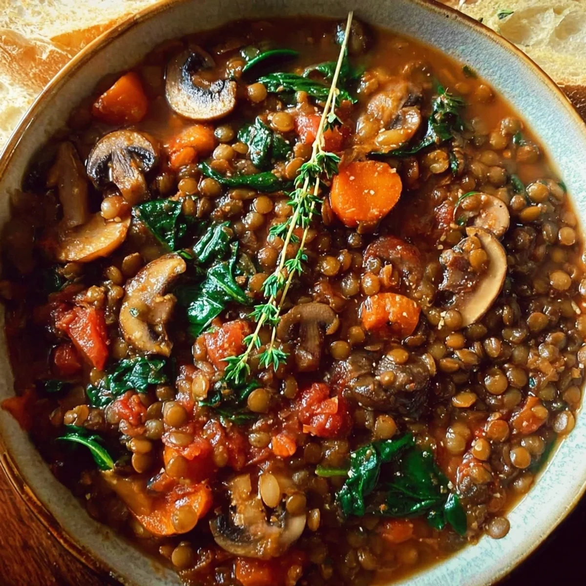 Vegan Lentil Mushroom Stew: Hearty & Meal Prep Ready