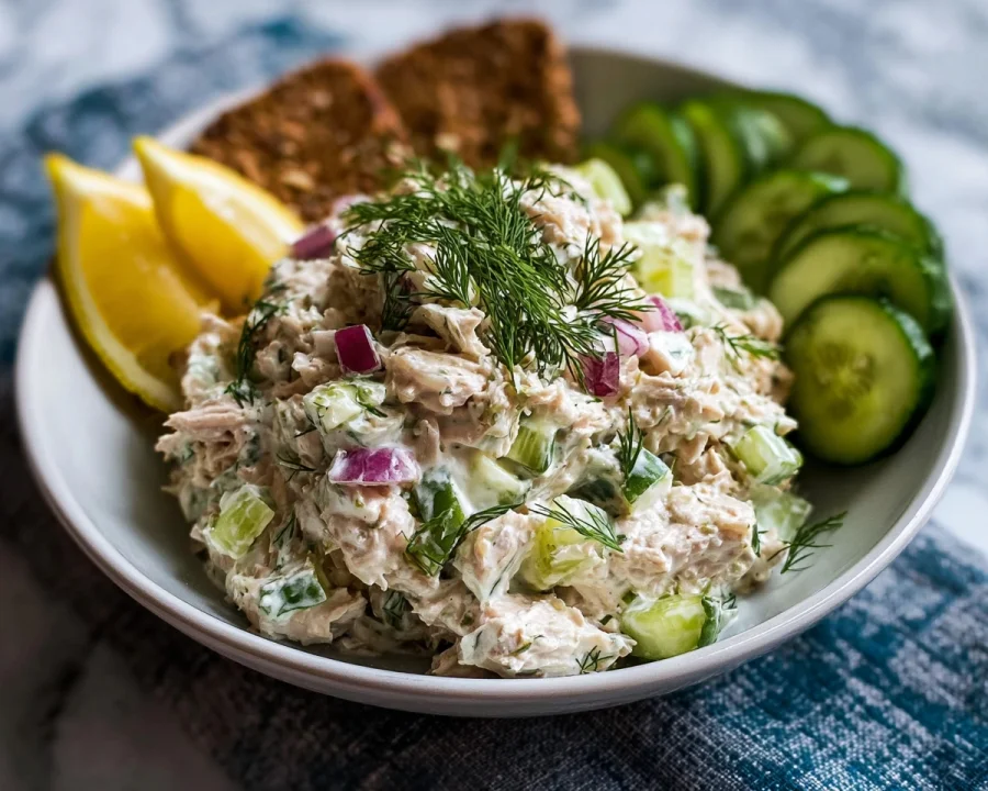 Creamy Cottage Cheese Tuna Salad: High Protein & Easy Meal Prep