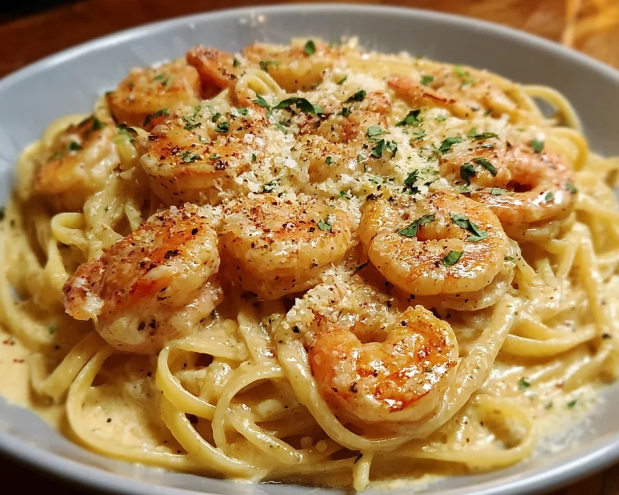 Creamy Garlic Shrimp Pasta (30-Minute Dinner)