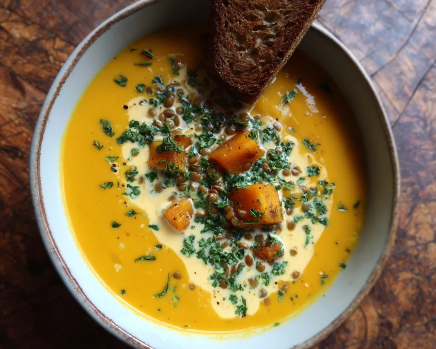 Creamy Protein Butternut Squash Soup: Healthy Recipe
