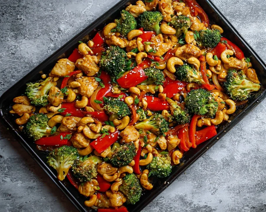 Easy Sheet Pan Cashew Chicken: Protein-Packed Meal Prep