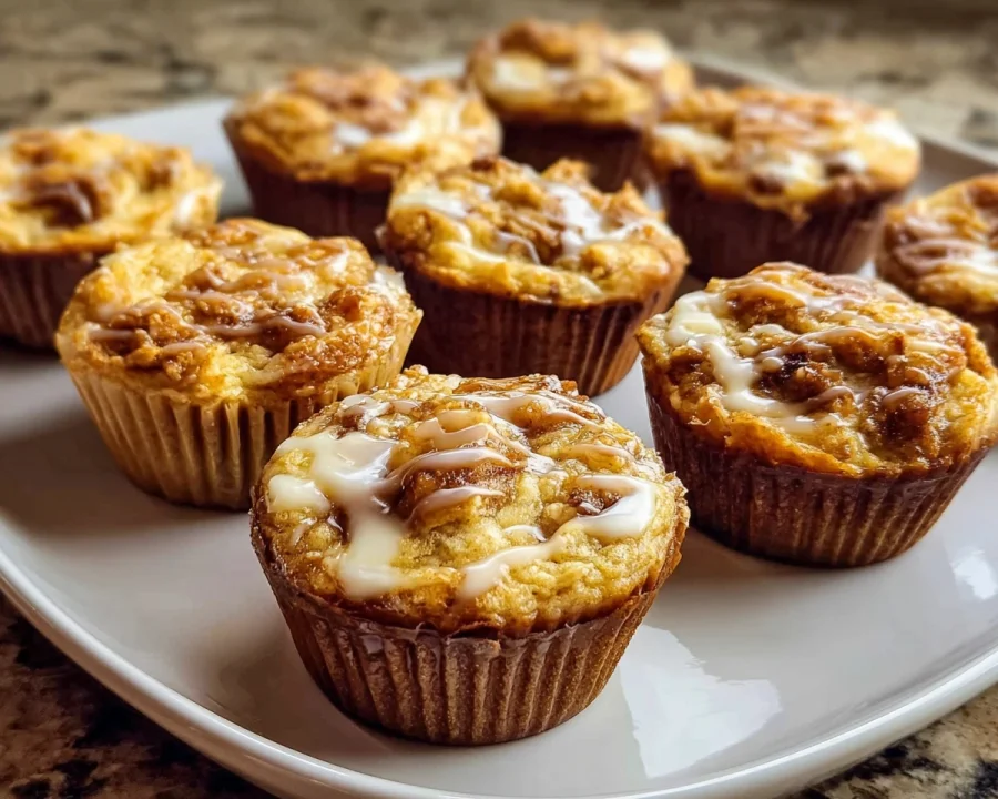 GF Cinnamon Roll Protein Muffins (13g Protein)