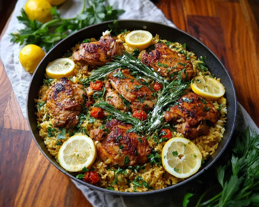 Greek Chicken Lemon Rice: 30-Minute One-Pot Meal
