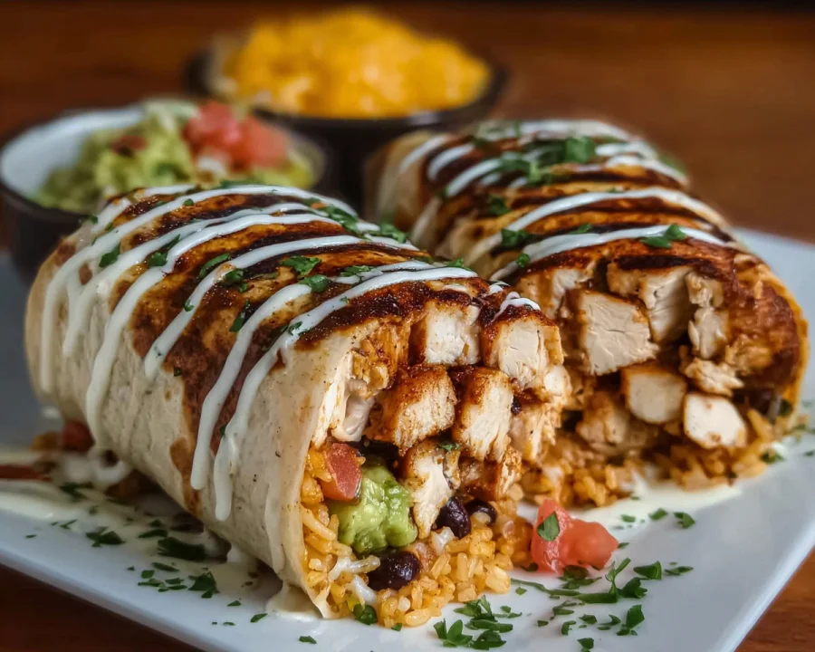 Grilled Chicken Burritos with Chipotle Ranch