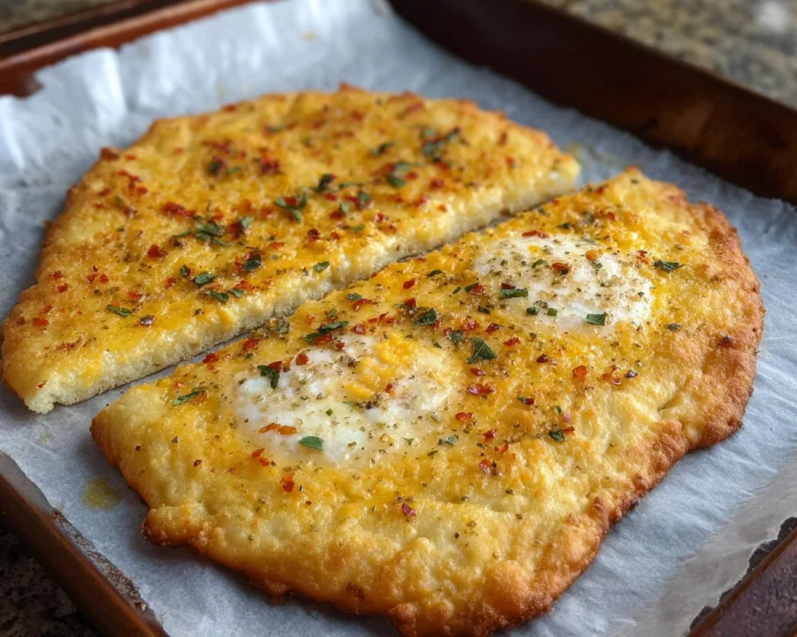 High Protein 2-Ingredient Cottage Cheese Flatbread