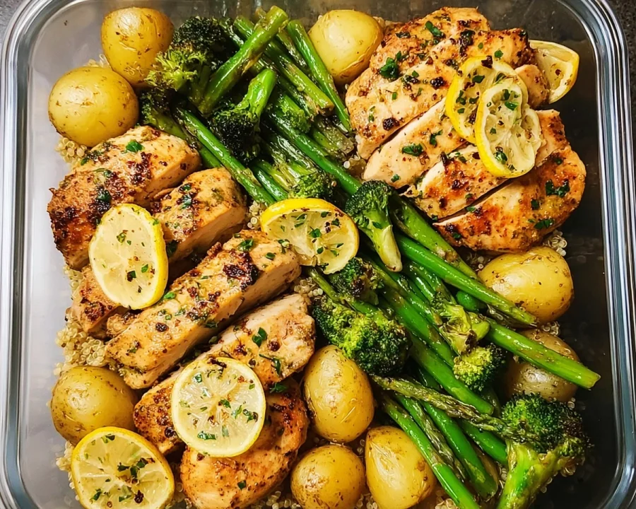 Lemon Garlic Chicken Meal Prep: Healthy Bowls