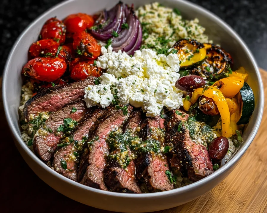 Mediterranean Steak Bowl: Protein-Packed & Meal Prep