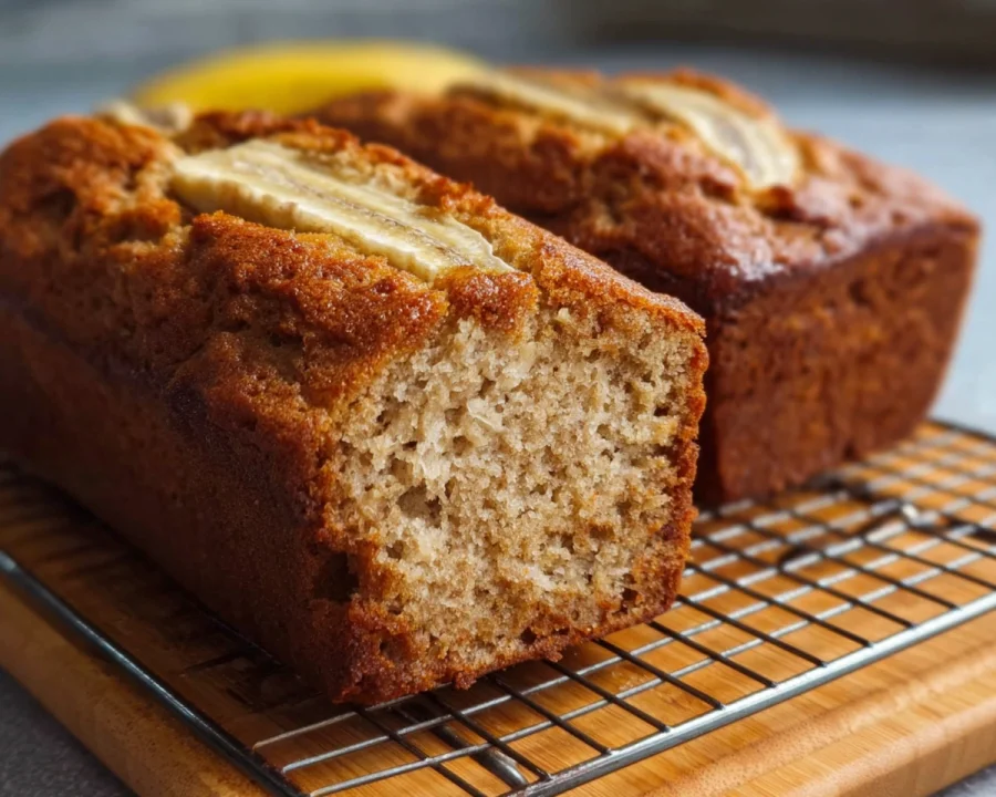 Moist Greek Yogurt Banana Bread