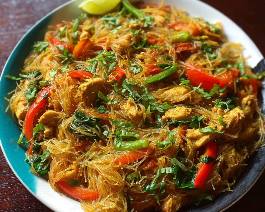 One-Pot High Protein Chicken Vermicelli