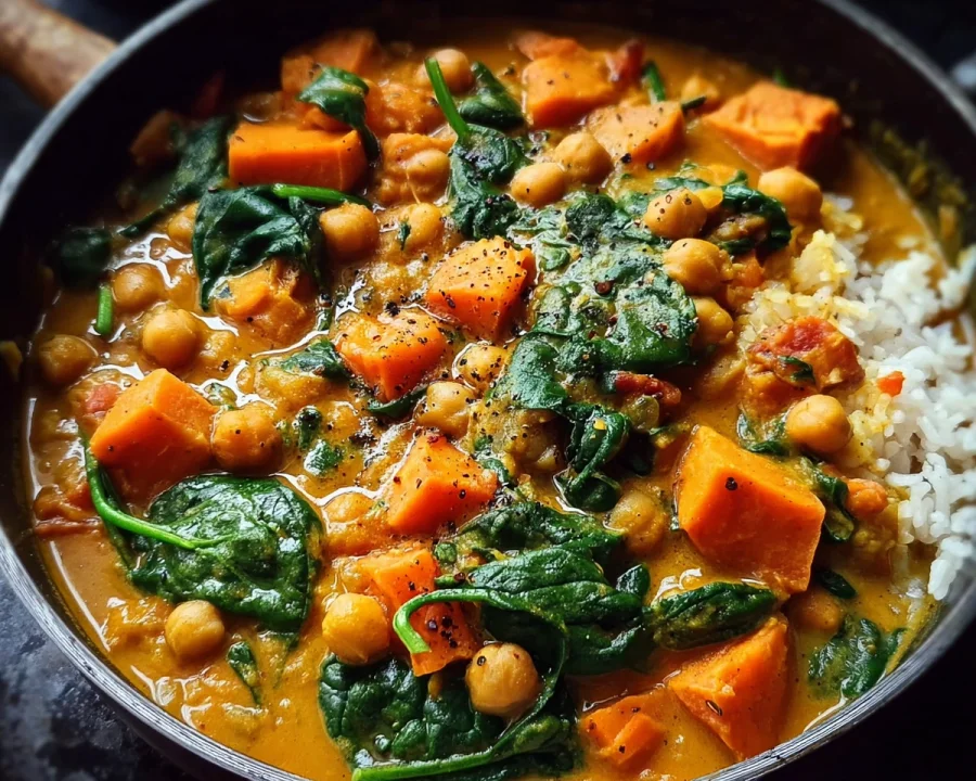 One-Pot Sweet Potato Chickpea Curry: Easy Vegan Meal