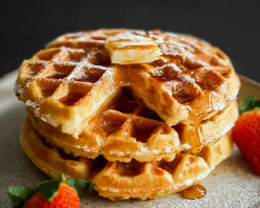 Protein Powder Waffles: 41g Protein, Crispy & Quick