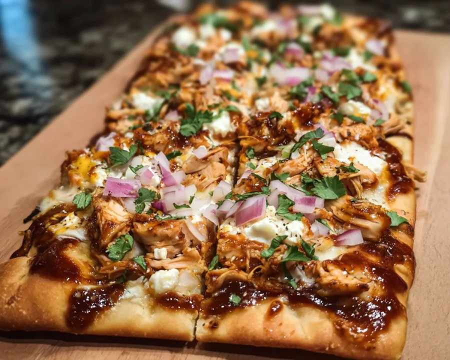Savory BBQ Chicken Flatbread
