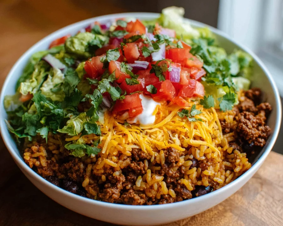 Taco Rice Bowl: Quick & Easy Weeknight Dinner