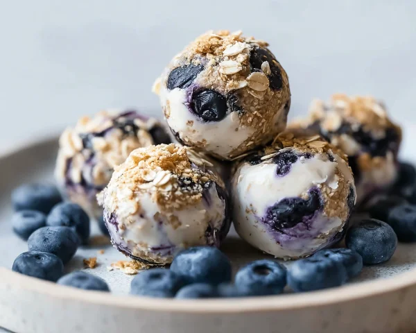Blueberry Cheesecake Protein Bites Recipe