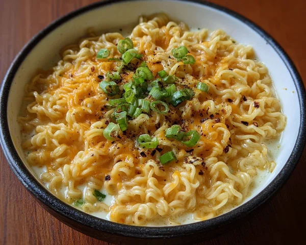 Cheesy Ramen Noodles: Creamy Comfort Food in 20 Mins