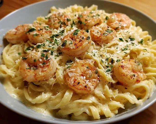 Creamy Garlic Shrimp Pasta: Quick & Protein-Packed Dinner