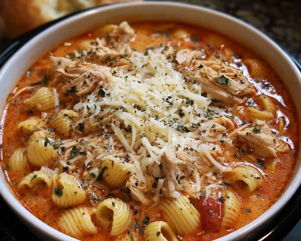 Crockpot Chicken Parmesan Soup: Easy Slow Cooker Meal