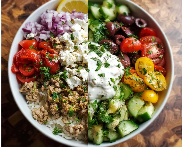 Greek Turkey Rice Bowls | Healthy Meal Prep Delight