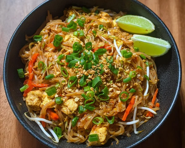 Healthy Chicken Pad Thai: High Protein Meal Prep