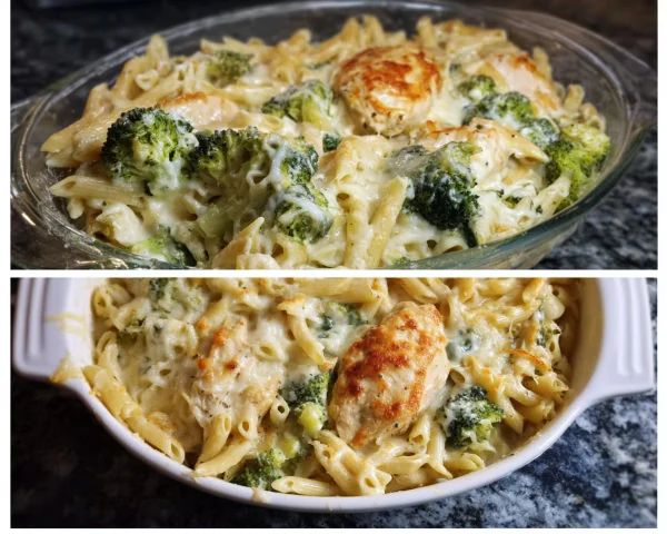 High Protein Alfredo Bake: Creamy Comfort Meal