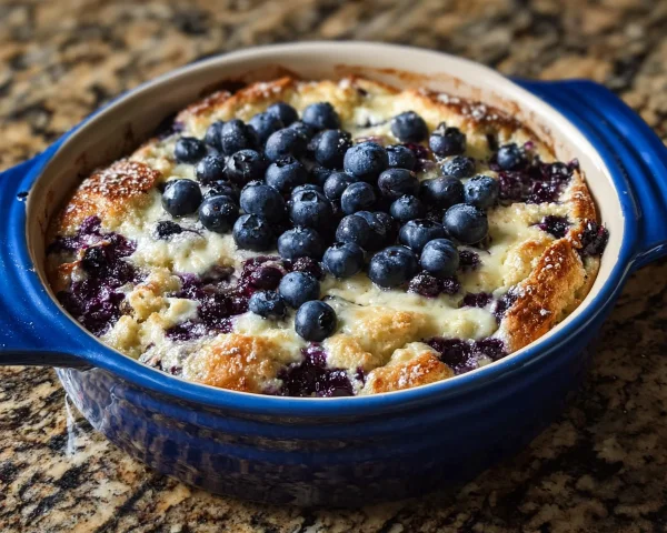 High-Protein Blueberry Cottage Cheese Breakfast Bake