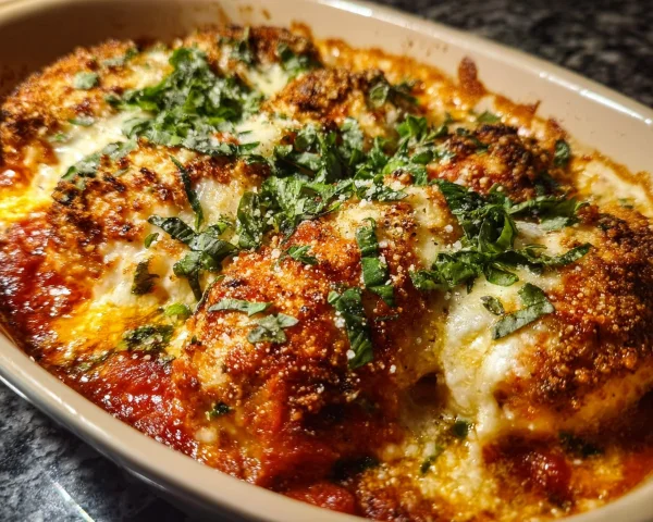 High Protein Chicken Parm Casserole | Family Dinner