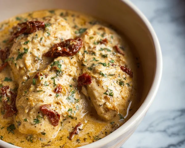 High Protein Crockpot Marry Me Chicken: Creamy & Easy