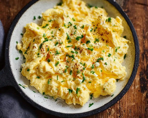High Protein Scrambled Eggs with Cottage Cheese Recipe
