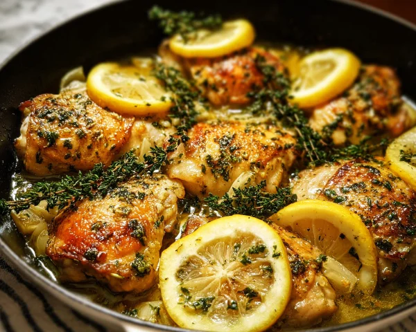 Lemon Garlic Chicken Skillet: Quick 30-Min Dinner
