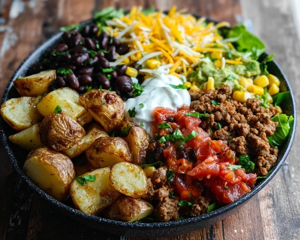 Loaded Potato Taco Bowl: High-Protein Comfort Meal