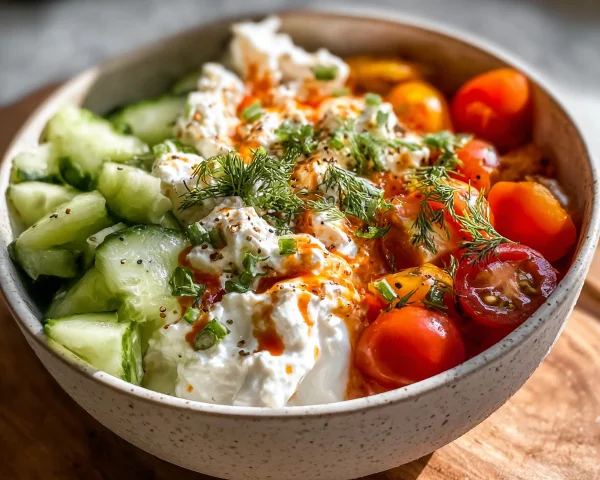 Quick Savory Cottage Cheese Bowl: Protein-Packed Meal