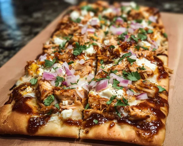 Savory BBQ Chicken Flatbread