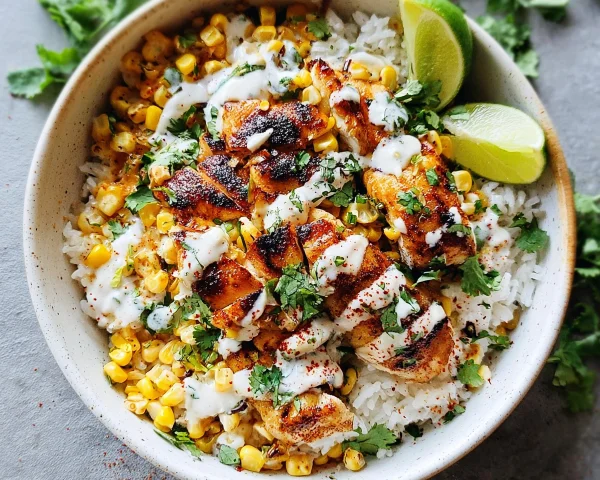 Street Corn Chicken Rice Bowl: Easy Family Dinner