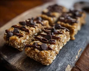 No-Bake Banana PB Oatmeal Bars